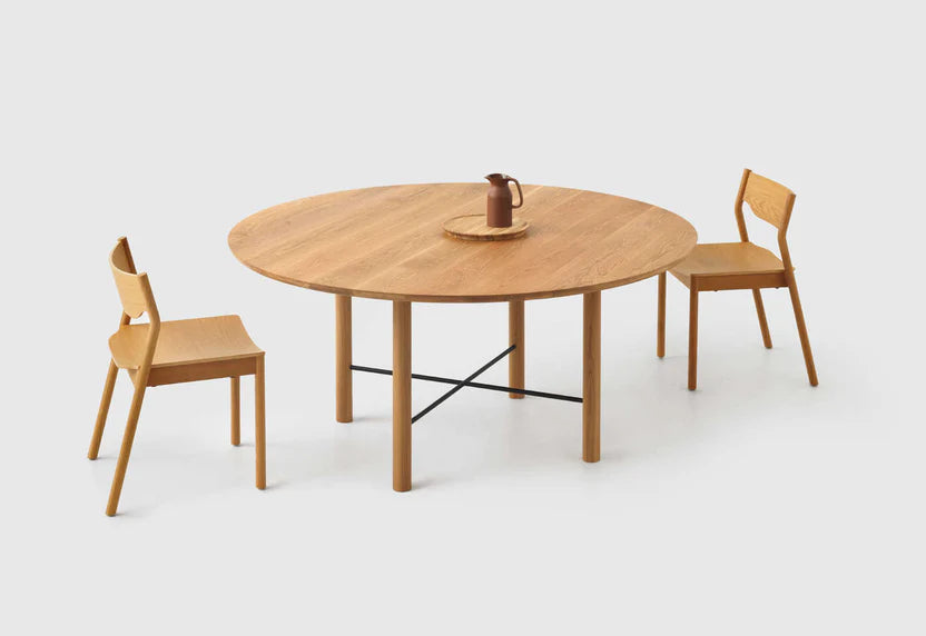 Simon James Underline Round Dining Table