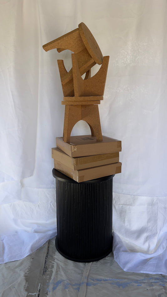 Flat-Pack Cork Plant Stand – Natural (4 available)