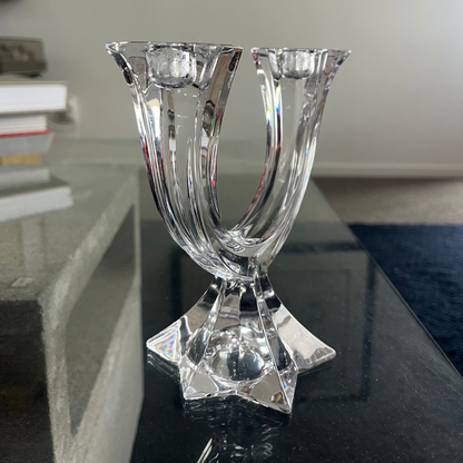 Villeroy & Boch Star Crystal Candle Holder – 2-Arm Candelabra