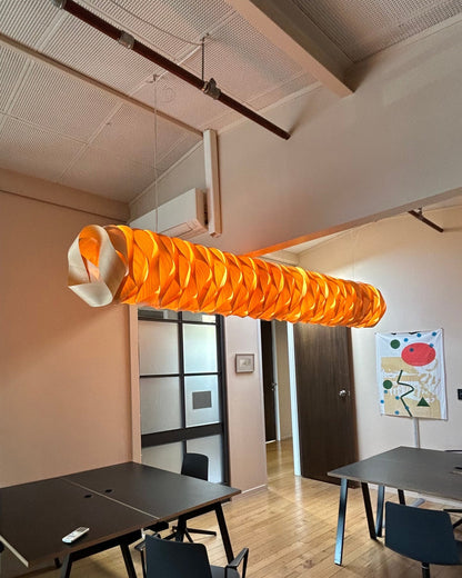 Woven Timber Pendant Light
