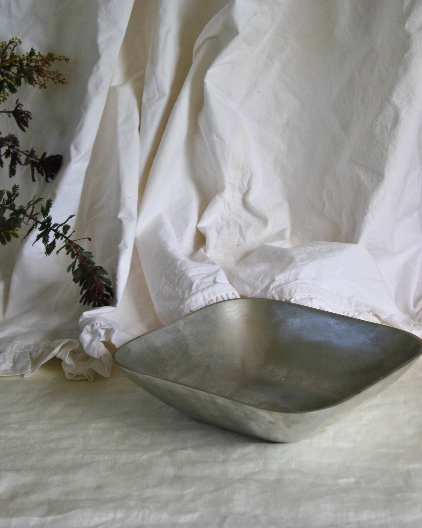 Square Aluminium Serving Bowl
