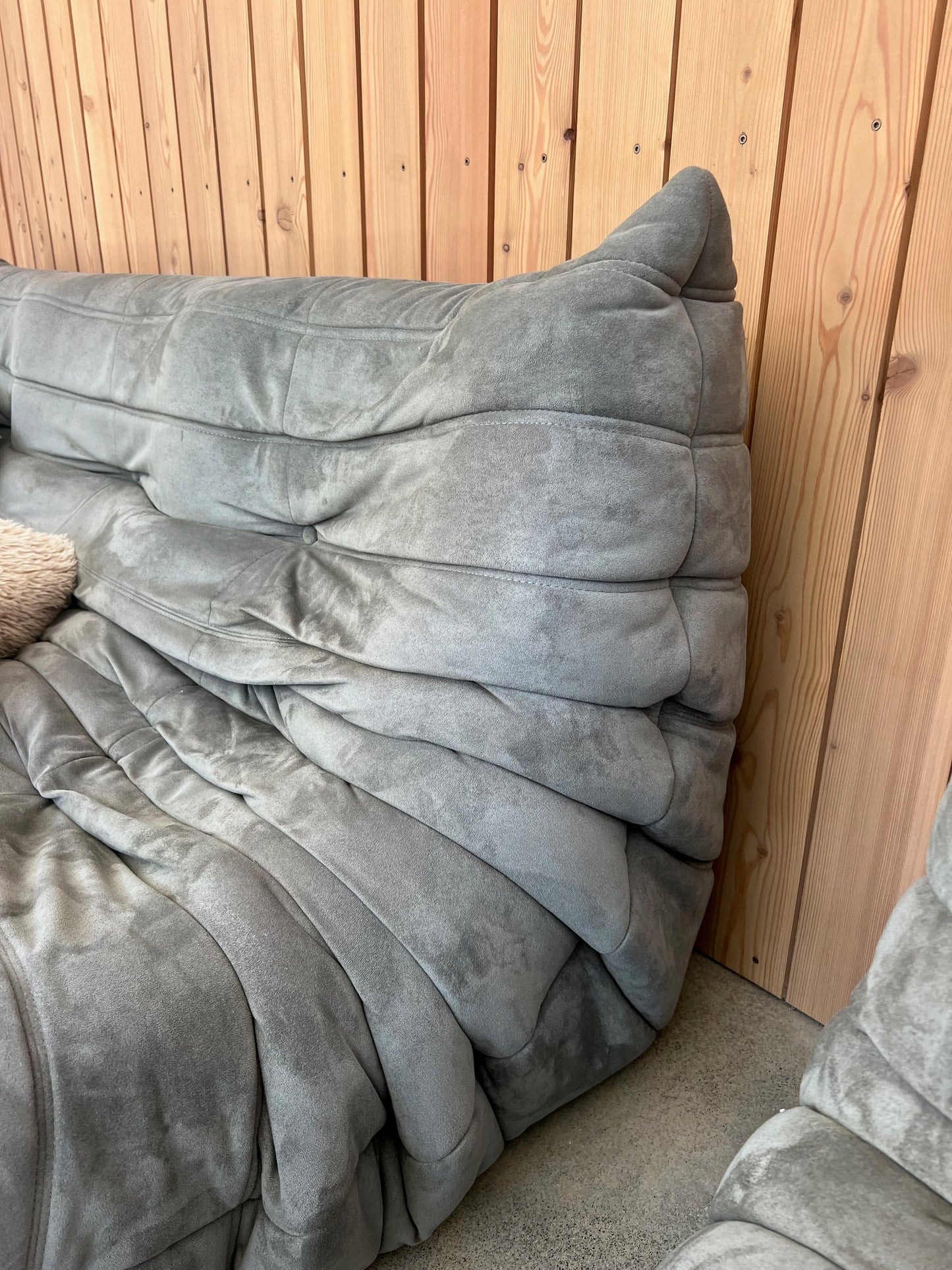 Togo Replica 3 Piece Sofa / Olive