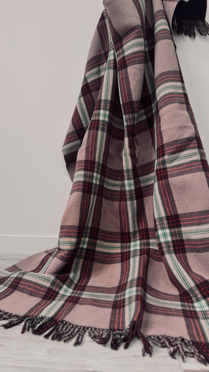 NZ Vintage Blanket / Brown Tartan