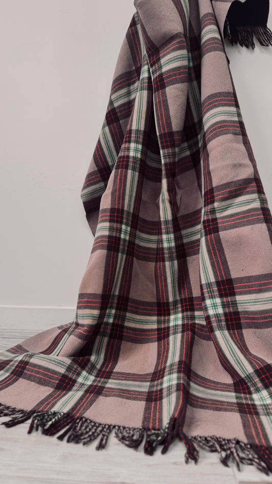 NZ Vintage Blanket / Brown Tartan