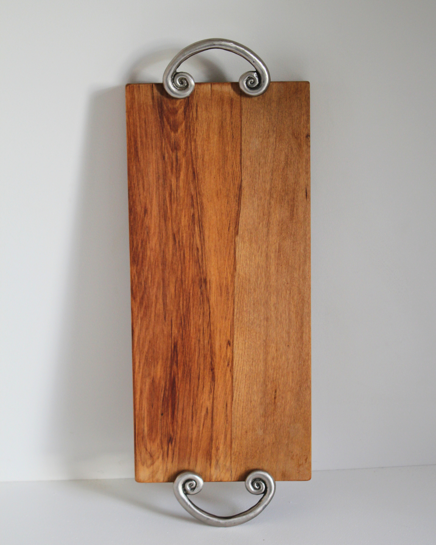 NZ Kauri Board with Pewter Handles & Set of Knives