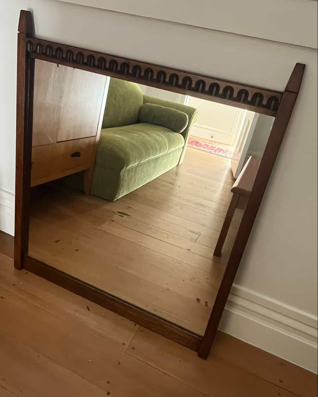 Art Deco Wooden Mirror