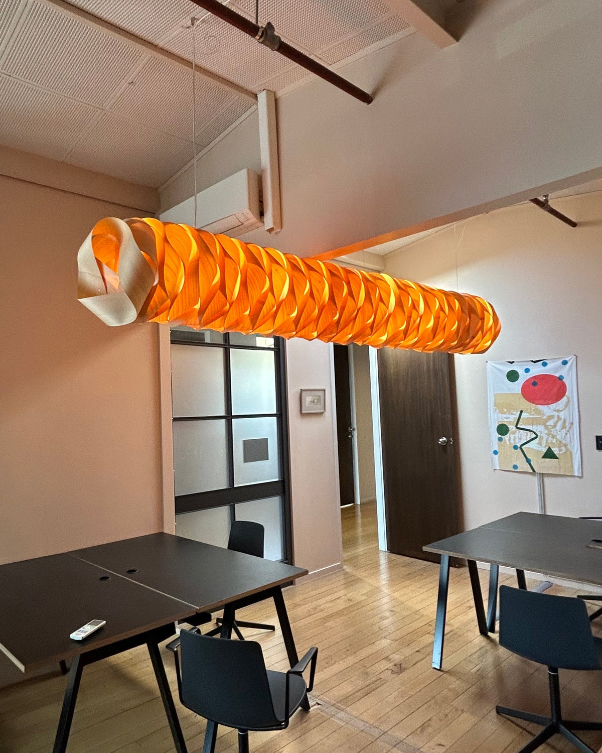 Woven Timber Pendant Light