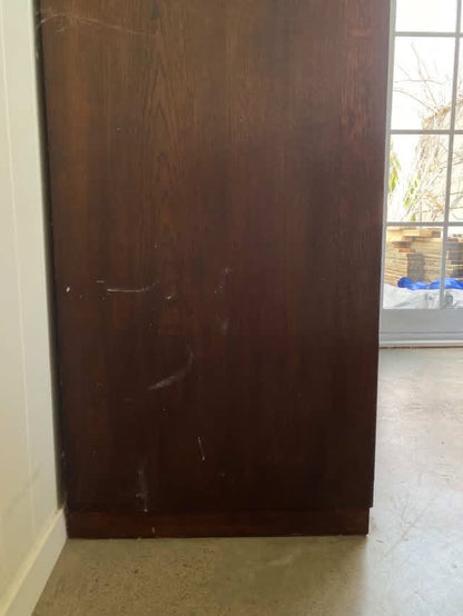 Vintage Solid Wood Wardrobe with Drawers – Imported from London