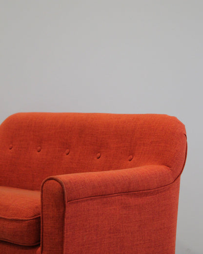 Kids Loveseat – Orange / Mid-Century Inspired