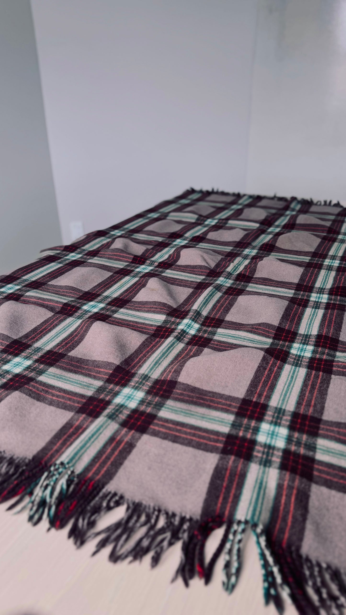 NZ Vintage Blanket / Brown Tartan