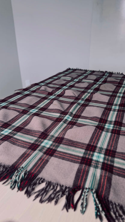 NZ Vintage Blanket / Brown Tartan