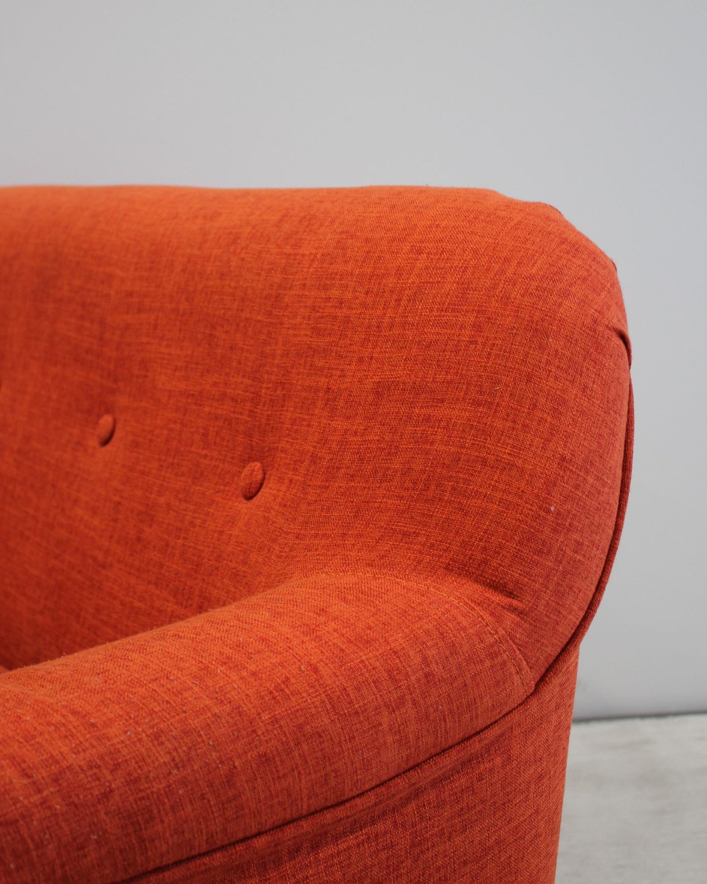 Kids Loveseat – Orange / Mid-Century Inspired