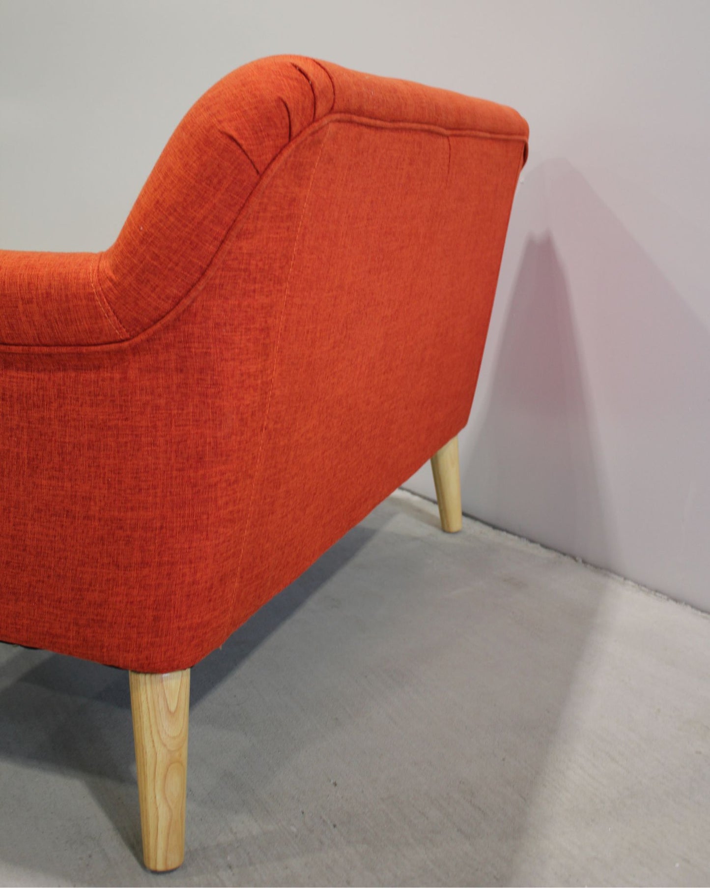 Kids Loveseat – Orange / Mid-Century Inspired