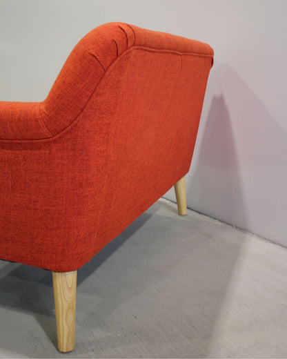 Kids Loveseat – Orange / Mid-Century Inspired