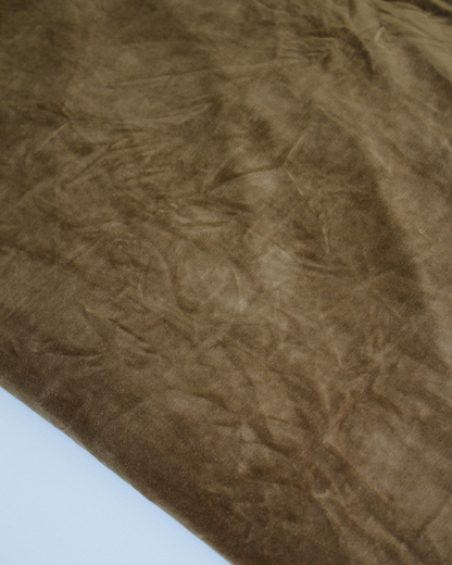 Kip & Co Khaki Velvet Duvet Cover Set / King