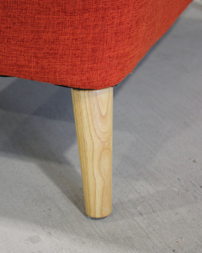Kids Loveseat – Orange / Mid-Century Inspired