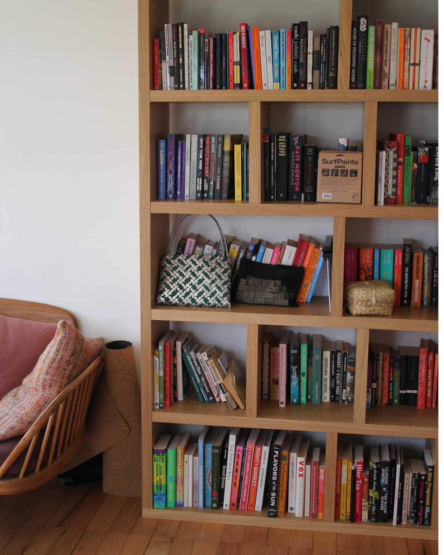 Bookshelf Cubed / Large / Oak Look