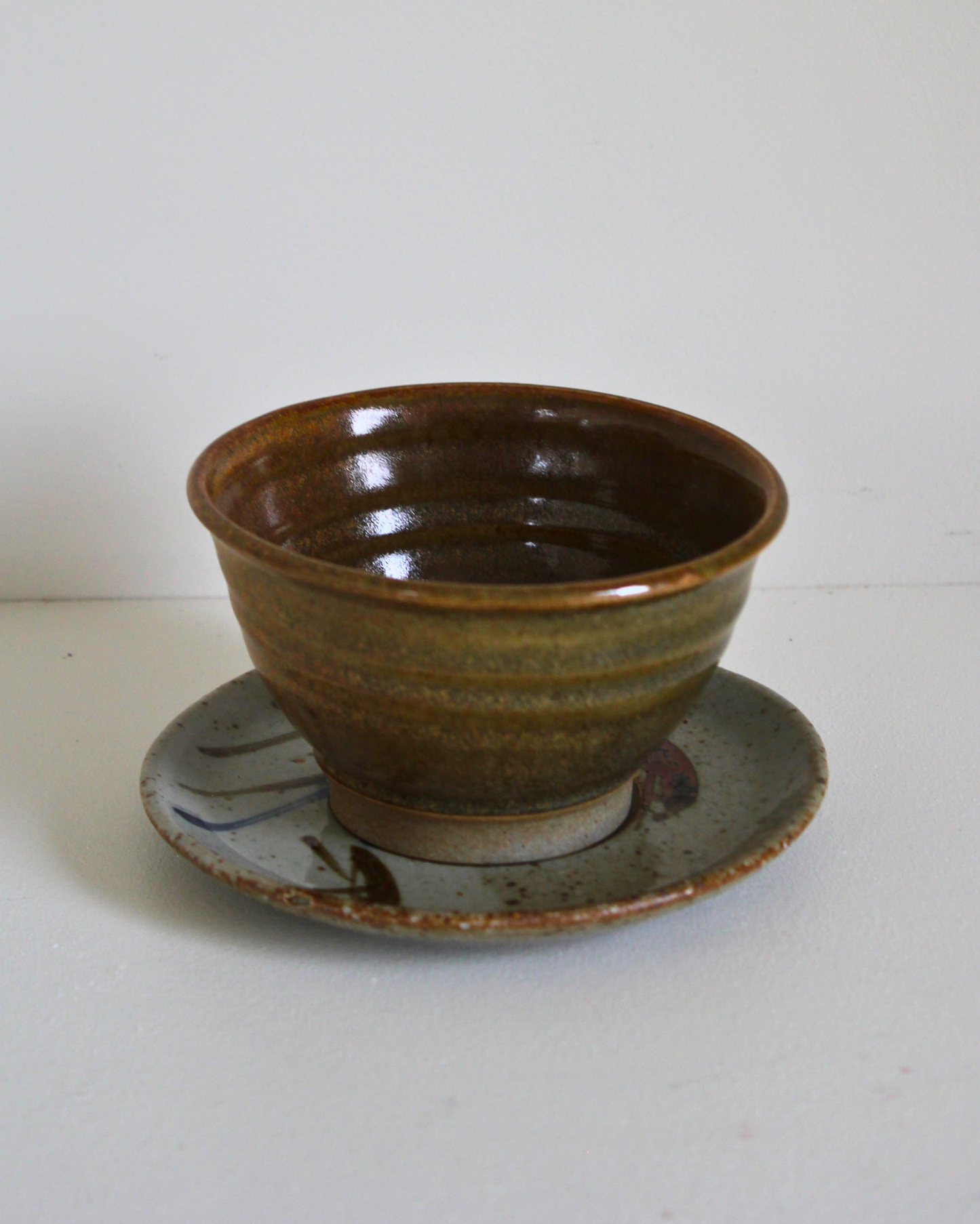 Ceramic Bowl & Saucer