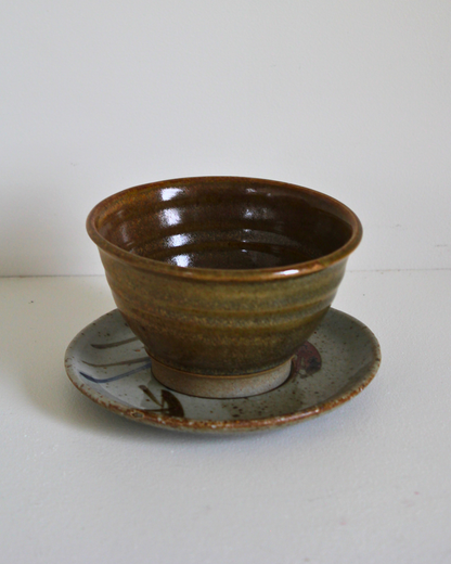 Ceramic Bowl & Saucer