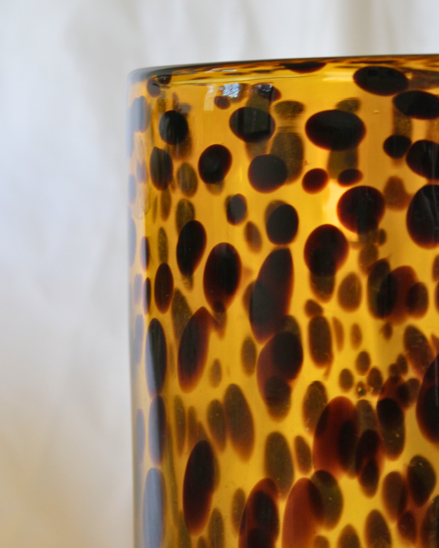 Handblown Tortoiseshell Glass Vase