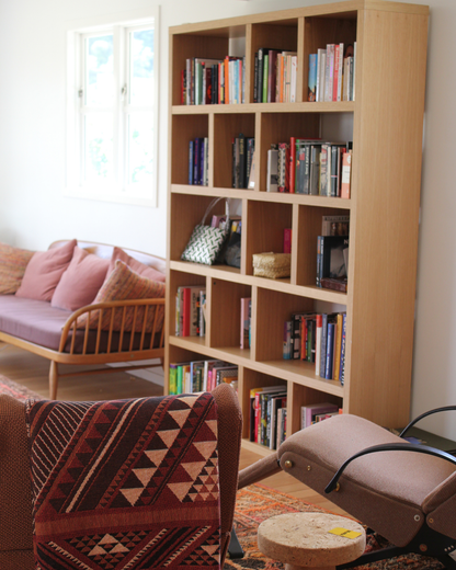 Bookshelf Cubed / Large / Oak Look