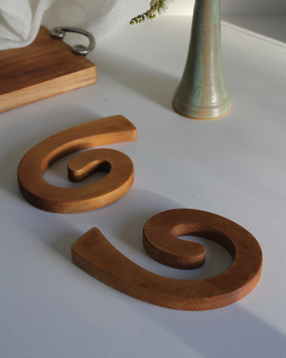 Kauri Koru Trivet | Two Piece
