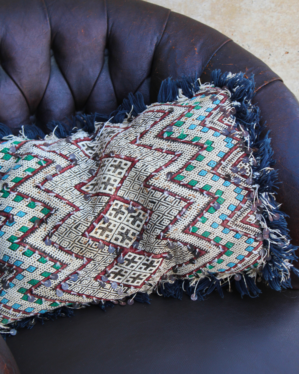 Moroccan Berber Kilim Cushion | Double Sided