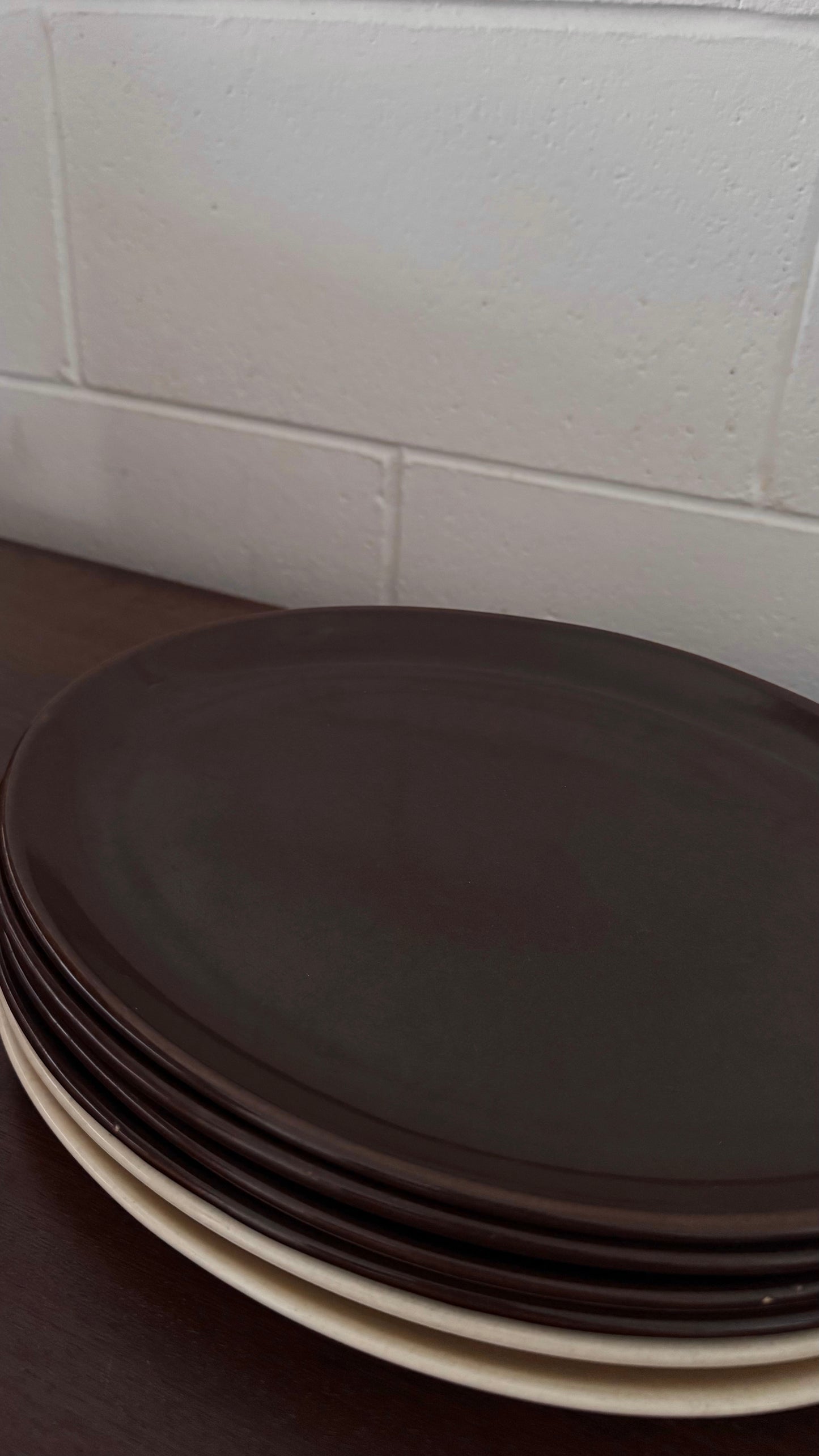 Crown Lynn & Ironstone Oval Plates / Set of 6