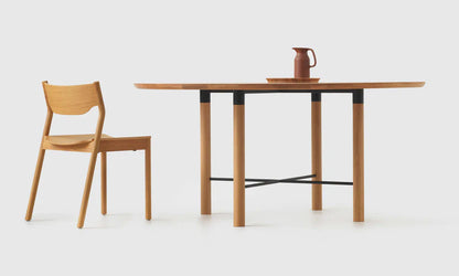 Simon James Underline Round Dining Table