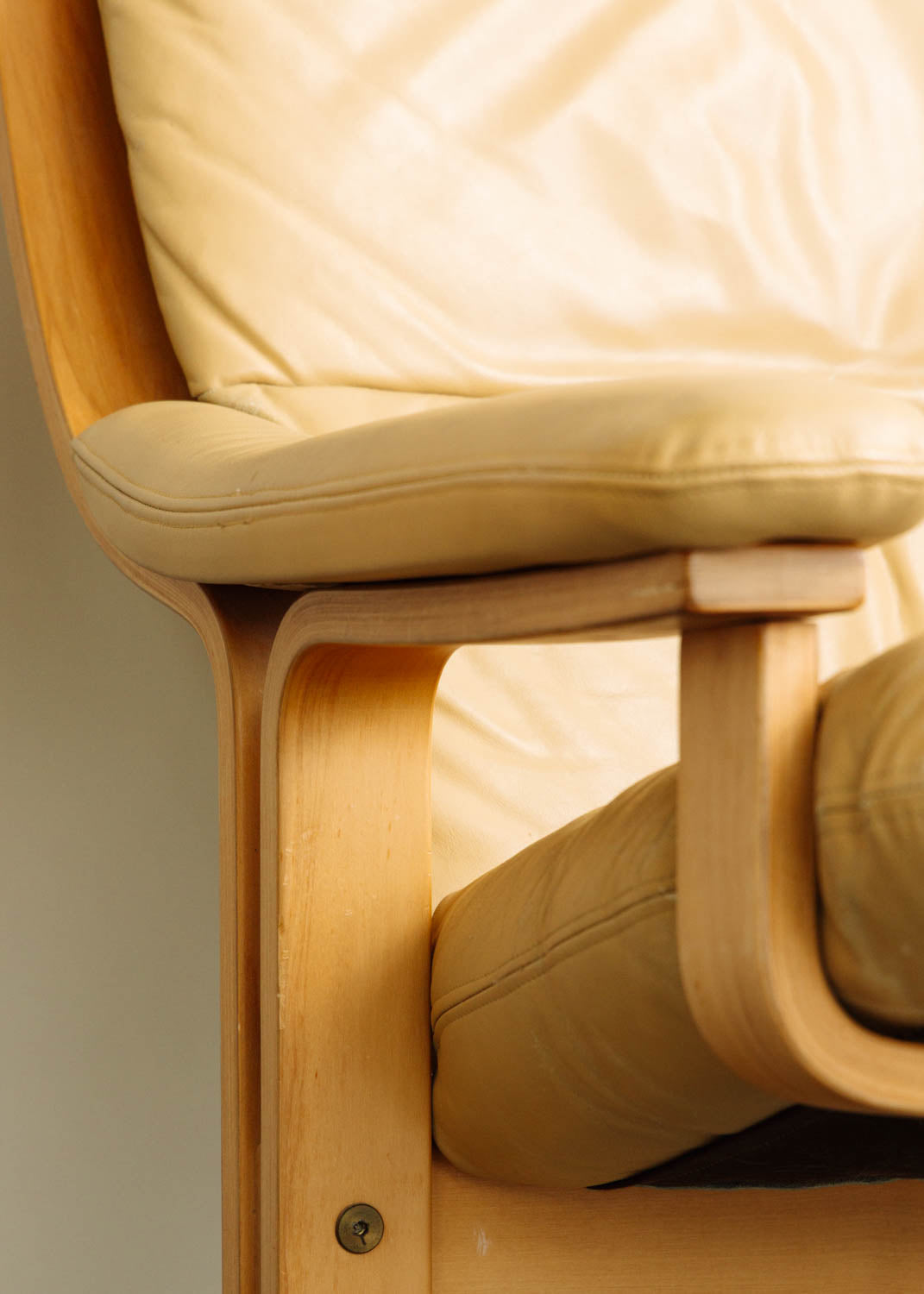 Pair of Leather Siesta Style Lounge Chairs