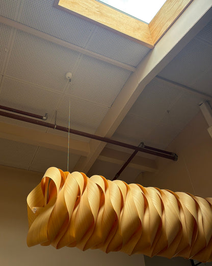 Woven Timber Pendant Light