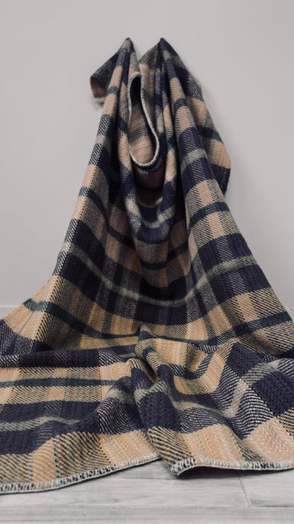 Nz Vintage Blanket / Masterweave Purple Tan pattern