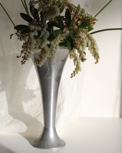 Pewter Trumpet Vase