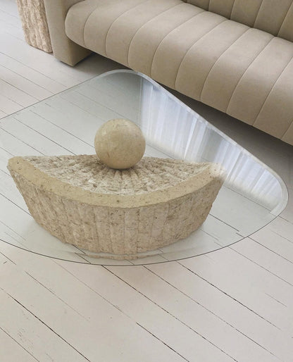 Vintage Tessellated Stone & Ball Coffee Table
