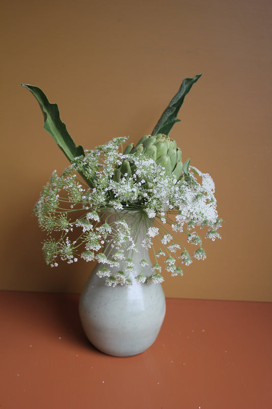 Vase - Mint & Purple Tone
