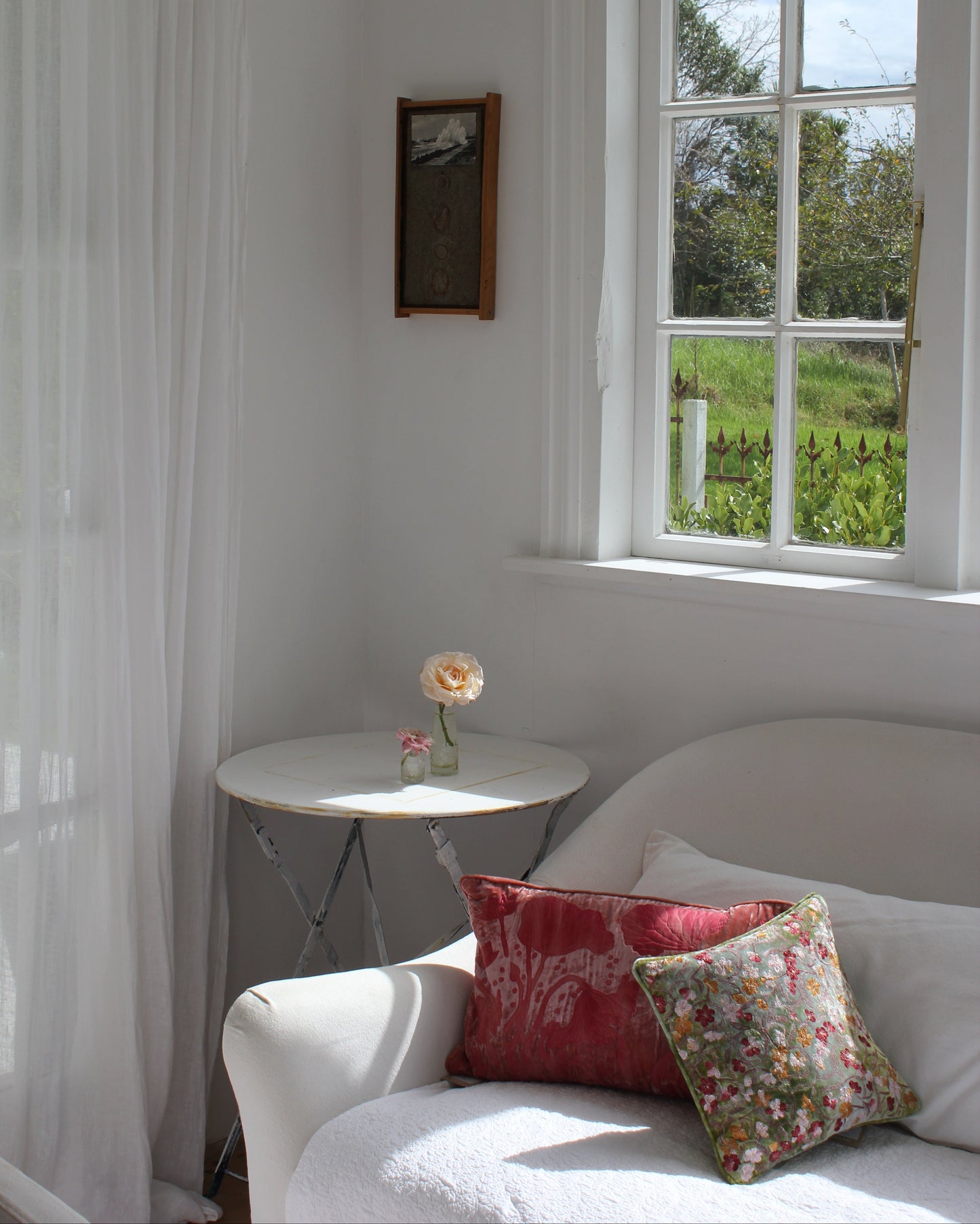 Anke Drechsel Mint Embroidered Cushion Cover