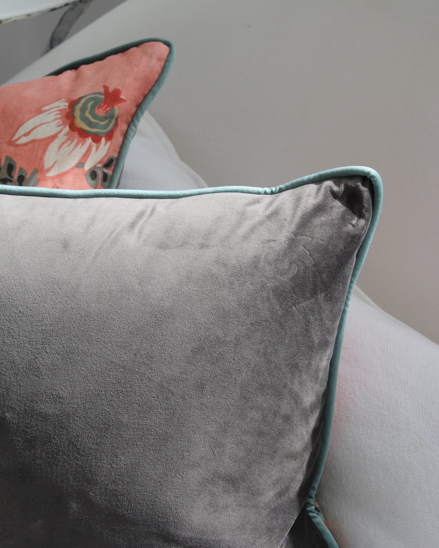 Becky Lee Floral Linen Cushions / Pair