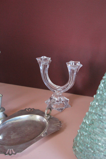Villeroy & Boch Star Crystal Candle Holder – 2-Arm Candelabra