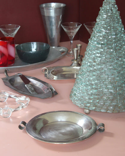Set of 3 Vintage Silverplate Serving Dishes
