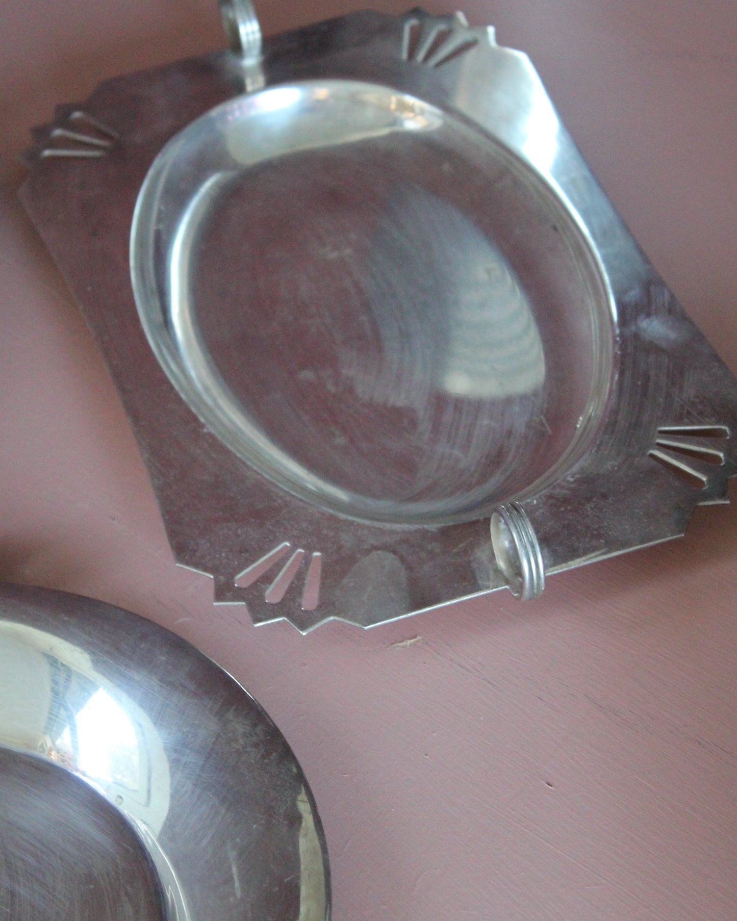 Set of 3 Vintage Silverplate Serving Dishes