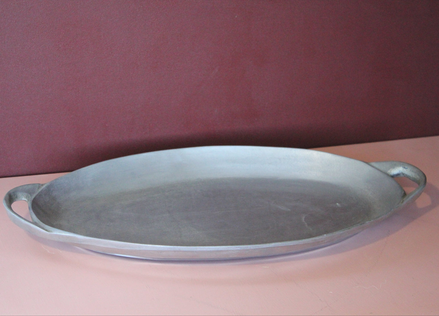 Vintage Oval Aluminium Platter