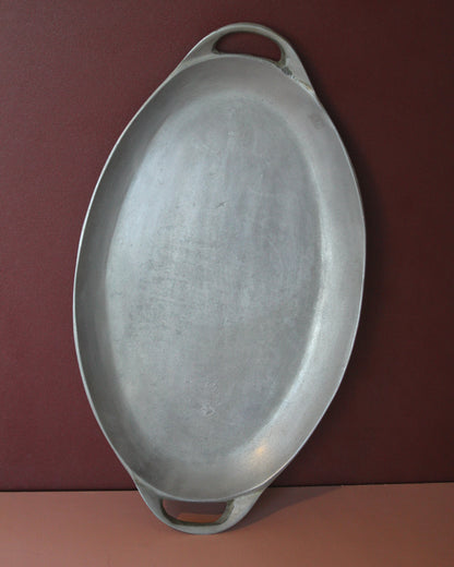 Vintage Oval Aluminium Platter
