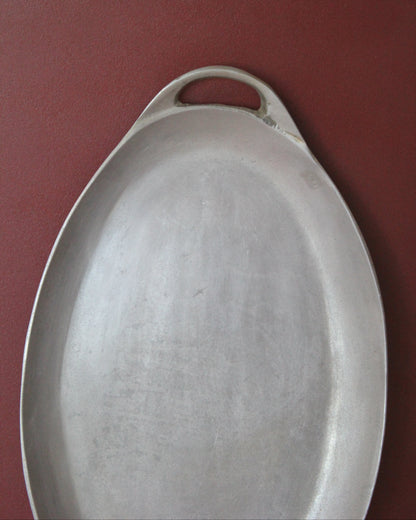 Vintage Oval Aluminium Platter