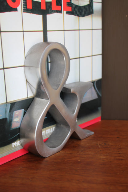 Ampersand Bookstop or Paperweight