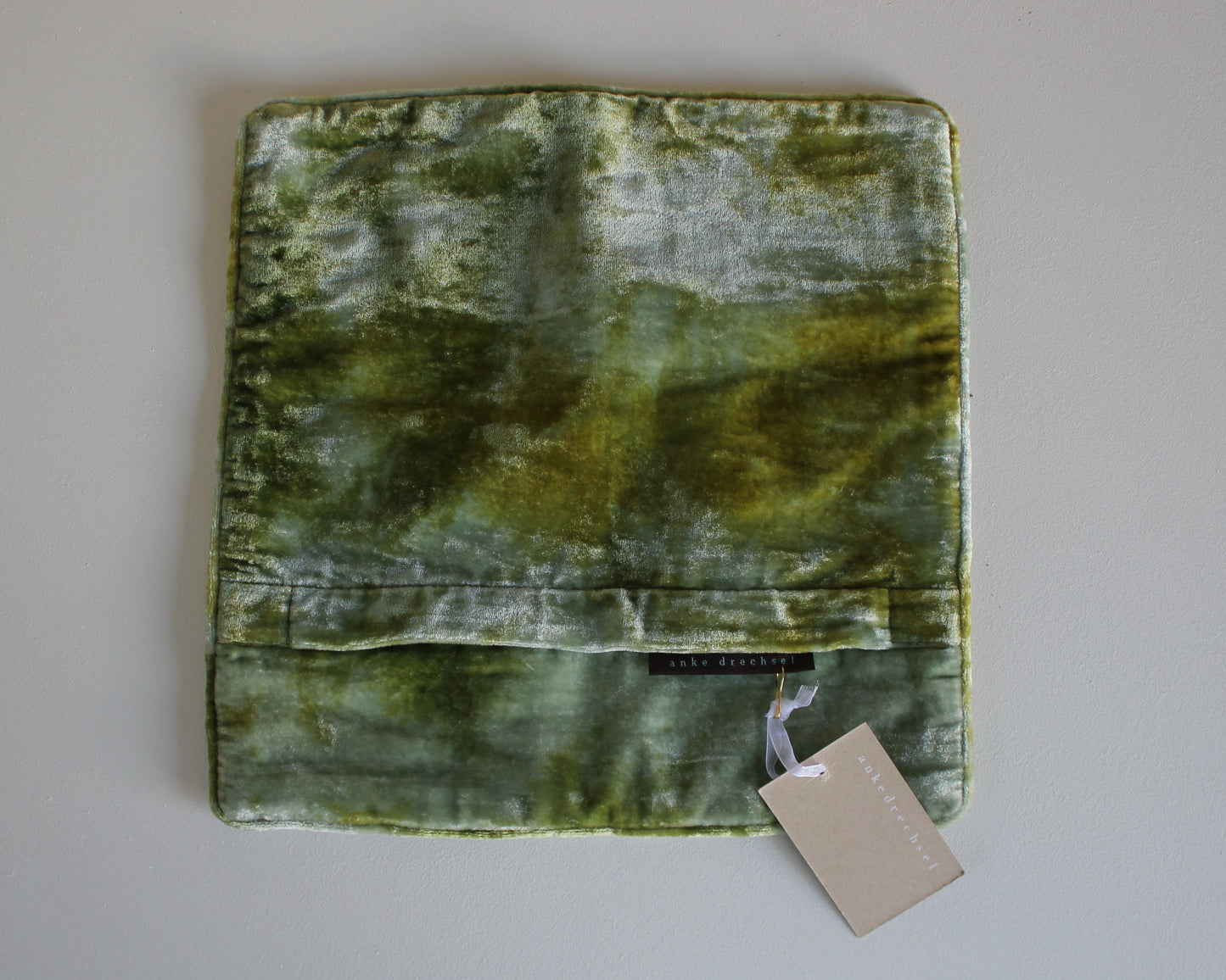 Anke Drechsel Mint Embroidered Cushion Cover