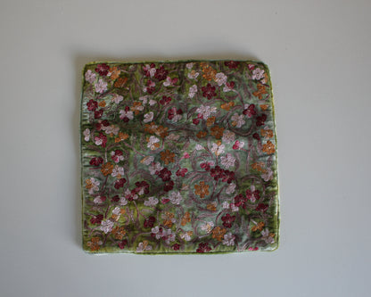 Anke Drechsel Mint Embroidered Cushion Cover