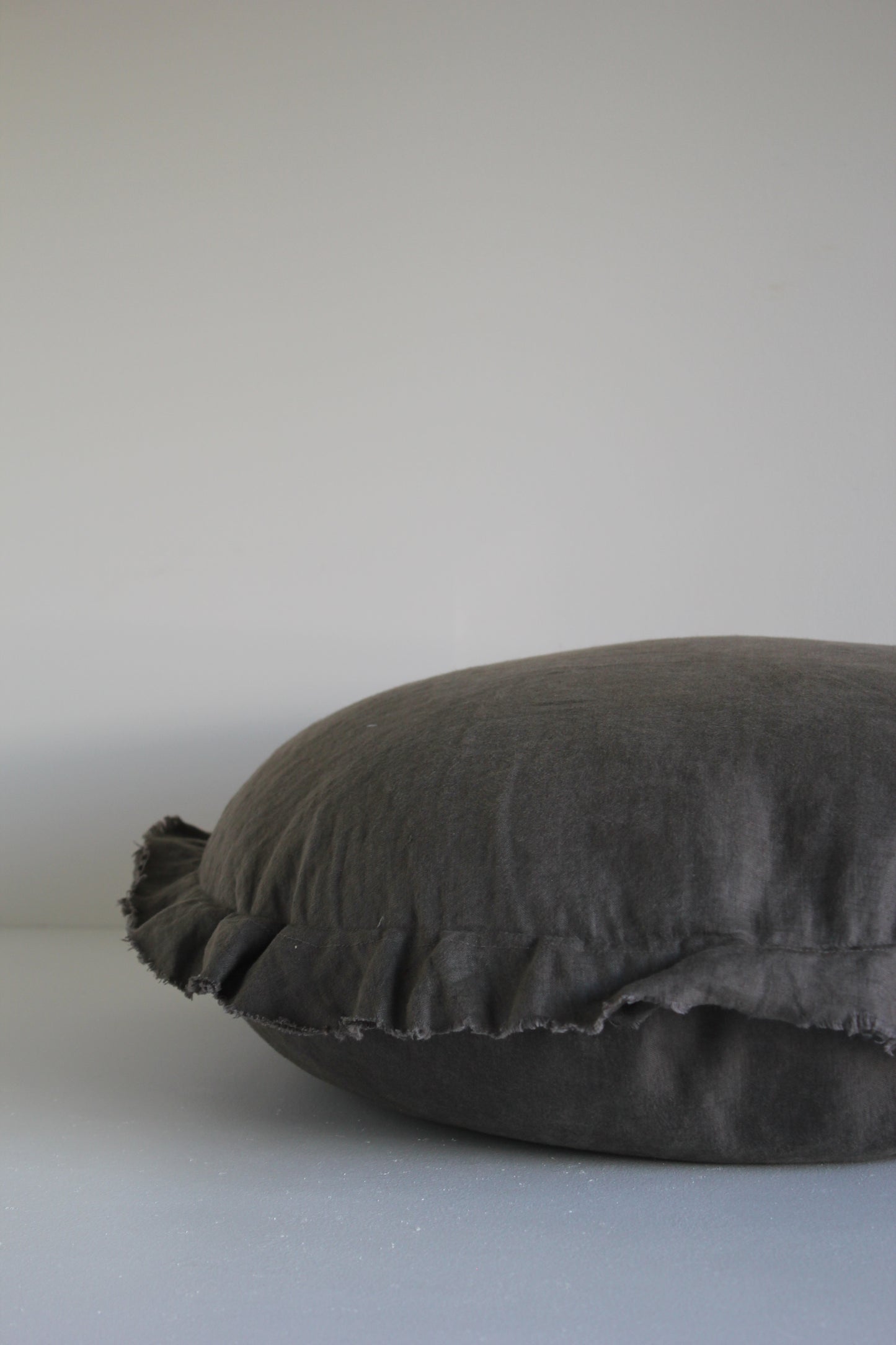 Flax Linen Feather-Filled Cushion