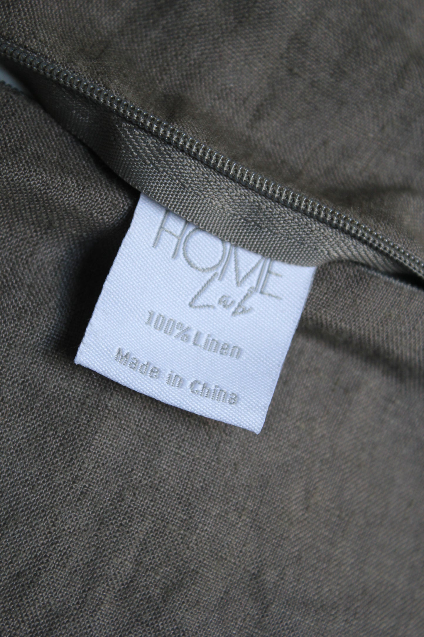 Flax Linen Feather-Filled Cushion