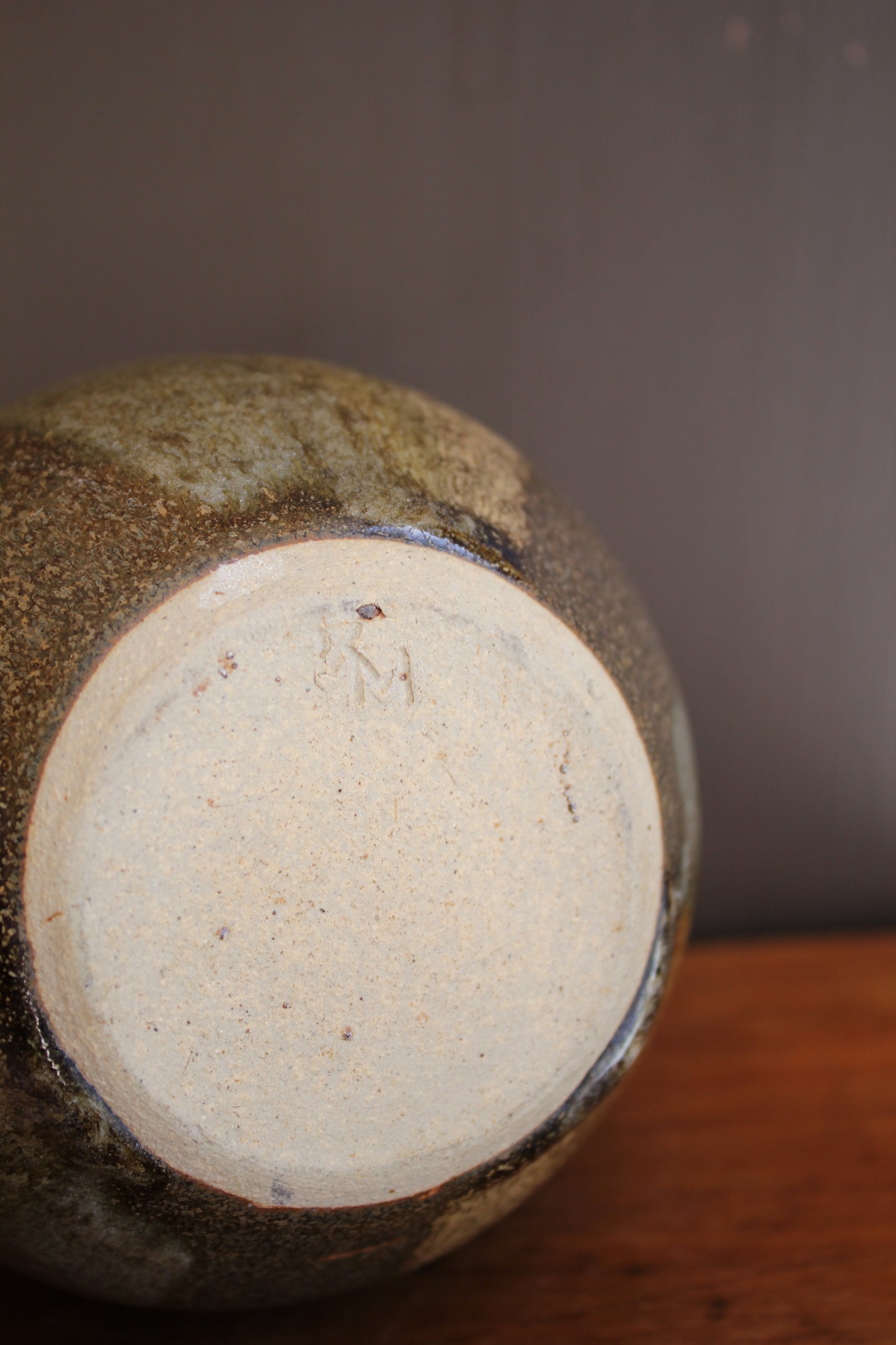 Green Ceramic Bud / Stem Vase