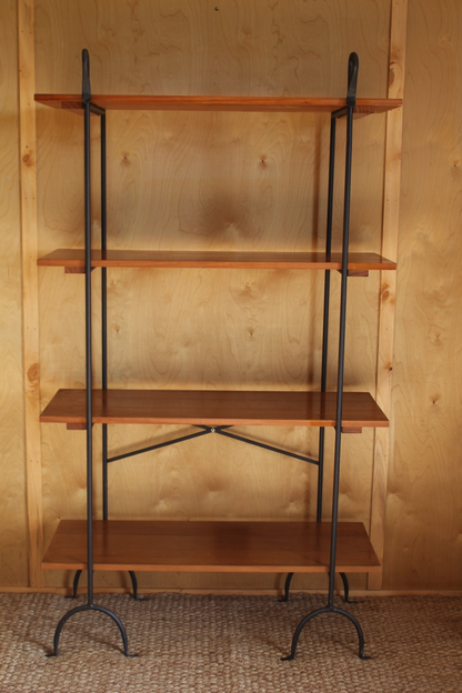 Wraught Iron & Wooden Shelf